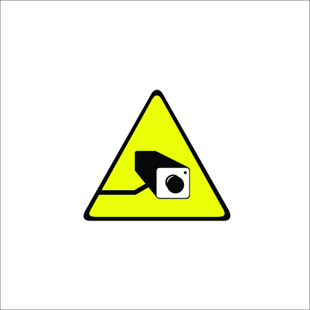 Video surveillance sign. Vector Illustrationのイラスト素材