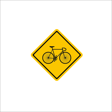 Road sign. Bicycle iconのイラスト素材