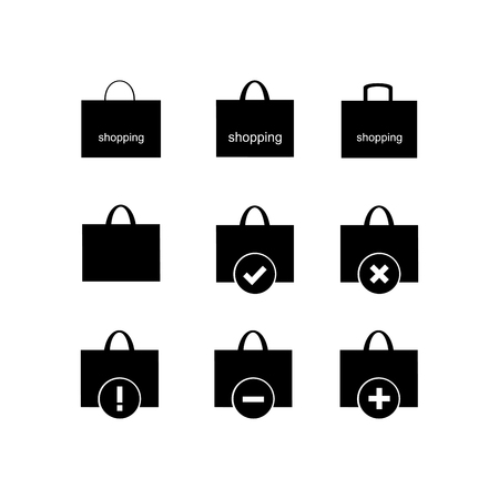Shopping bag icon. Vector Illustrationのイラスト素材
