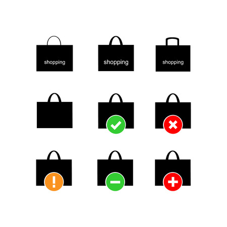 Shopping bag icon. Vector Illustrationのイラスト素材