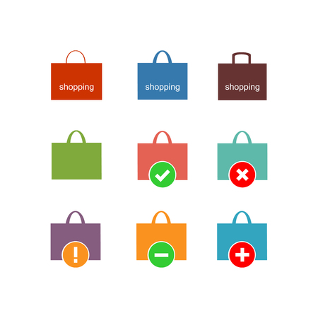 Shopping bag icon. Vector Illustrationのイラスト素材