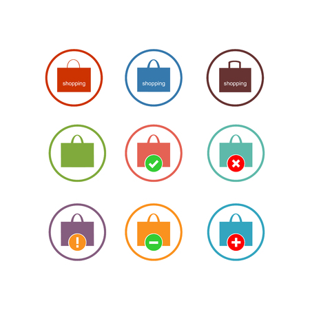 Shopping bag icon. Vector Illustrationのイラスト素材