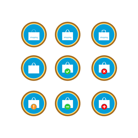 Shopping bag icon. Vector Illustrationのイラスト素材