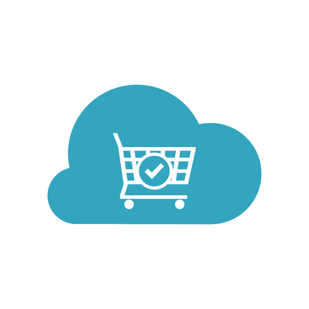 Check out Shopping cart cloudのイラスト素材