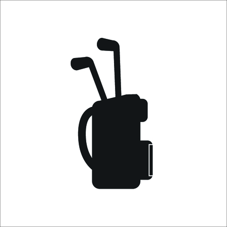 Golf bag iconのイラスト素材