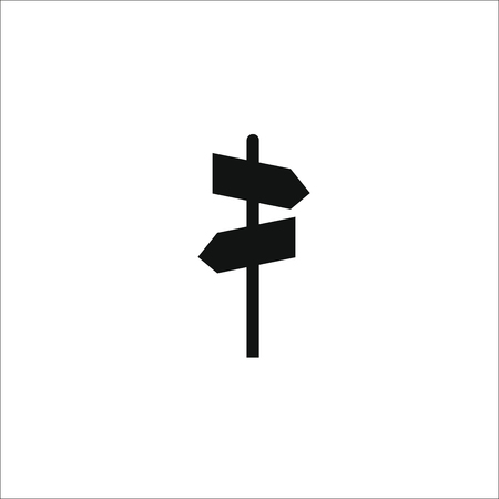 Signpost icon. Vector Illustrationのイラスト素材