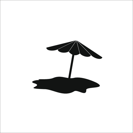 Beach umbrella icon. Vector Illustrationのイラスト素材