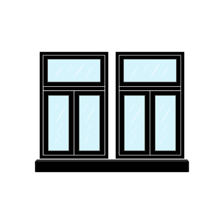 Window icon. Vector Illustrationのイラスト素材