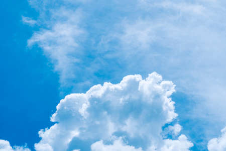 daylight blue sky clear cloudy. Feeling good-tempered relaxing sunset wallpaper, sunrise journey to travel in tropical fog shiny mist style.の写真素材