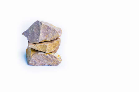 Foraminiferal limestone carbonate rock in nature, golden stone, gilded rocks, Natural specimen of - organogenic sedimentary rockの写真素材