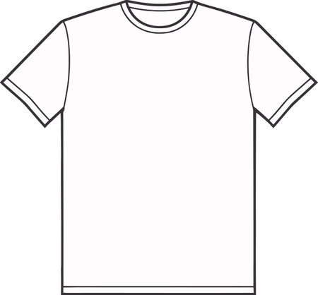 Illustration of a t-shirt on a white background - vectorのイラスト素材