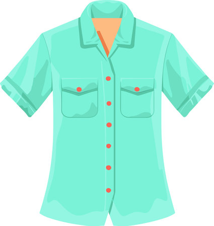 Use this image of a man's shirt for your next design.のイラスト素材