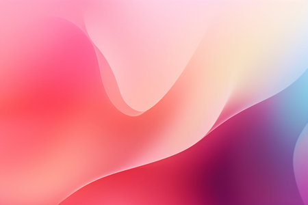 abstract background with smooth lines in pink, purple and yellow colorsの素材