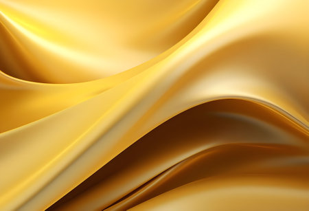 golden satin background with some smooth lines in it (3d render)の素材