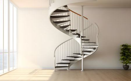 modern bright interiors 3D rendering illustration computer generated image not photosの素材