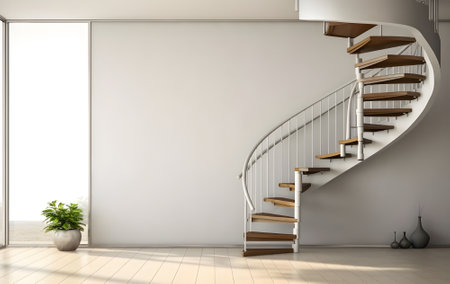 modern bright interiors 3D rendering illustration computer generated image not photos and not private propertyの素材