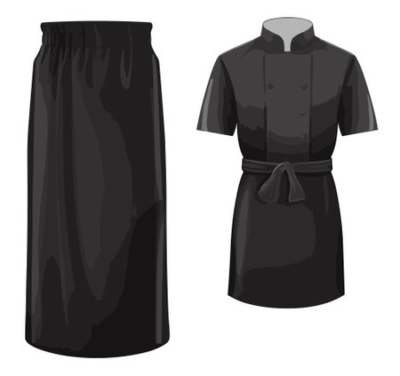 Long skirt icon. Realistic illustration of long skirt vector icon for webのイラスト素材