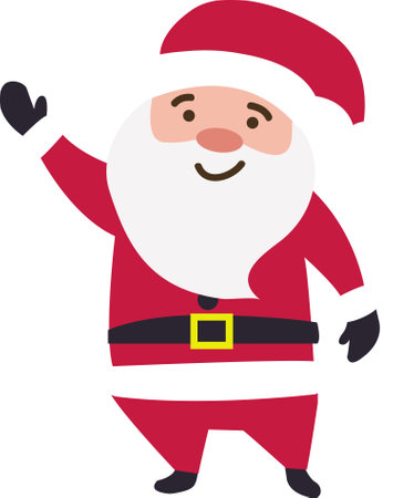 Santa Claus is a very good character. This is a vector illustration.のイラスト素材
