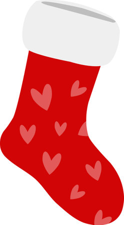 Send some love to your favorite Christmas stocking. They will love it!のイラスト素材