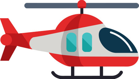 Use this image of a helicopter in your next design. Everyone will love it!のイラスト素材
