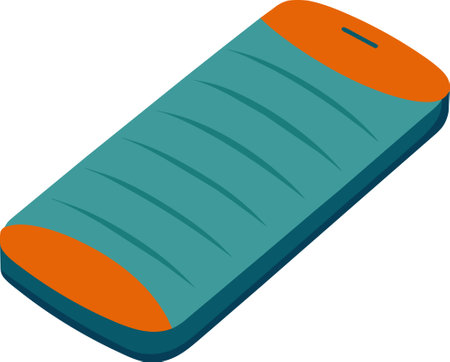 camping sleeping pad illustration flat designのイラスト素材
