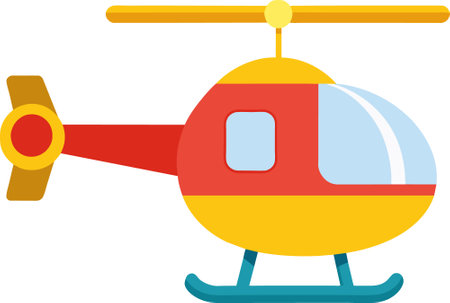 Use this image of a helicopter in your next design. Everyone will love it!のイラスト素材