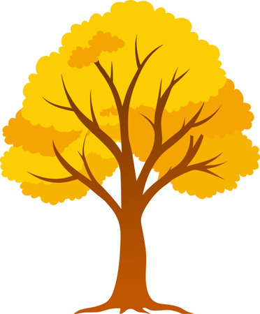 Illustration art of a maple tree isolated on white background done in retro style.のイラスト素材
