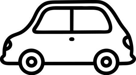 Car icon isolated on white background. Vector illustration. Eps 10.のイラスト素材