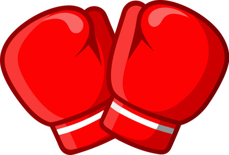 Vector illustration of a pair of boxing glovesのイラスト素材