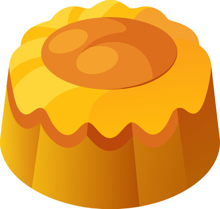 Illustration of a Cake on a white background, vector illustration.のイラスト素材