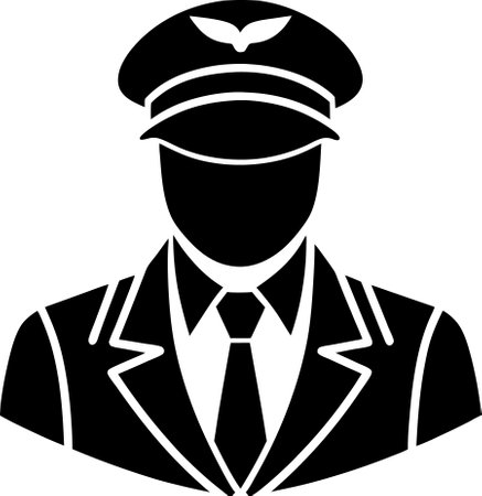 Policeman icon isolated on white background. Vector Illustration.のイラスト素材