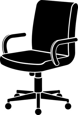Office chair isolated on a white background. Vector illustration. Eps 10.のイラスト素材