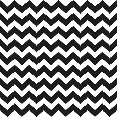 Fully vector seamless pattern with black zig zag linesのイラスト素材
