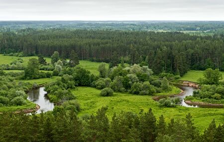Aerial River Viewの写真素材