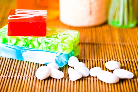 soaps and spaの写真素材
