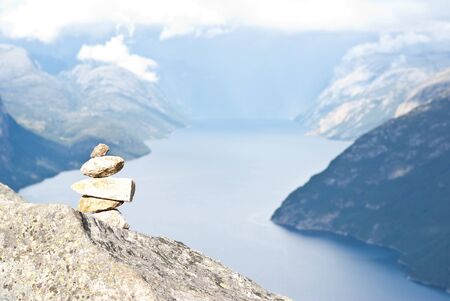fjords in Norwayの写真素材