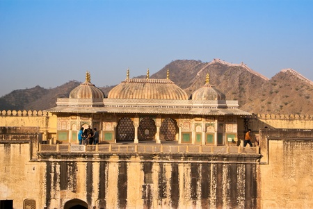 view from Hawa Mahal is a palace in Jaipur, India のeditorial素材