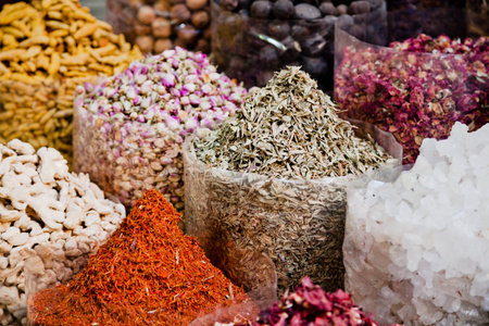 mixed spices for cooking fish and chicken and salt