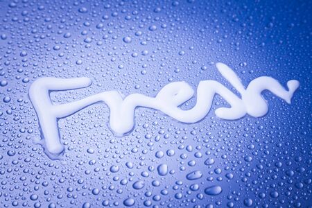 fresh water dropsの写真素材