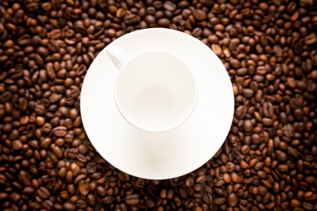 empty coffee cupの写真素材