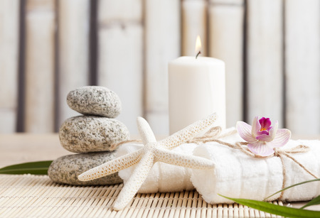 aromatherapy and wellness productsの写真素材
