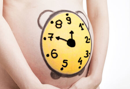 pregnancy concept, 7th monthの写真素材