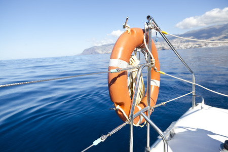 It lifebuoy catamaran sailboat