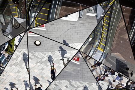 TOKYO JAPAN - JUNE 1.2016: Entrance of the Plaza building, Tokyu Plaza Omohara is a fashion theme park department store for the trendiest fashion located in Harajuku Areaのeditorial素材
