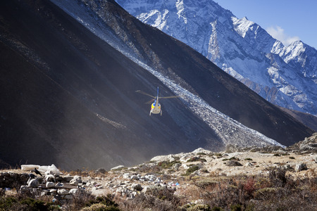 Nepal, way to Mount Everest base campの写真素材