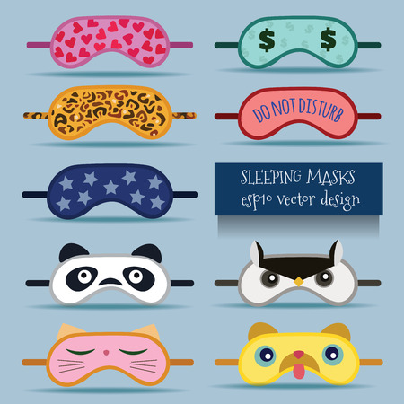 Sleeping masks vector design illustrationのイラスト素材