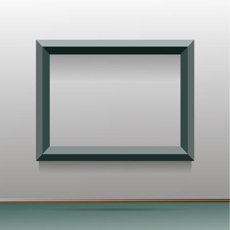 frame on the wallのイラスト素材