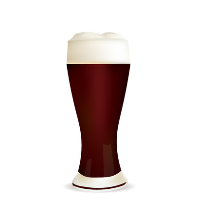 Dark beer glassのイラスト素材