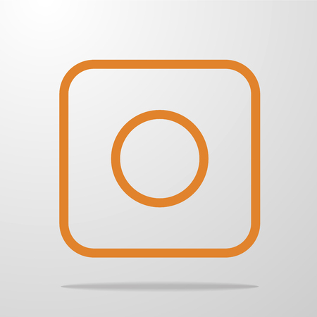 vector icon of camera. Simple illustration for applicationのイラスト素材