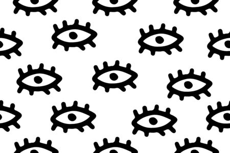 Abstract simple modern background. Seamless vector hand drawn patternのイラスト素材